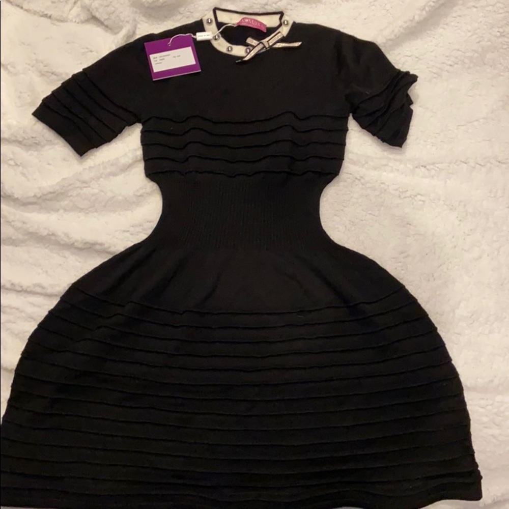 !!FINAL SALE - Val Max Black Dress with Bow